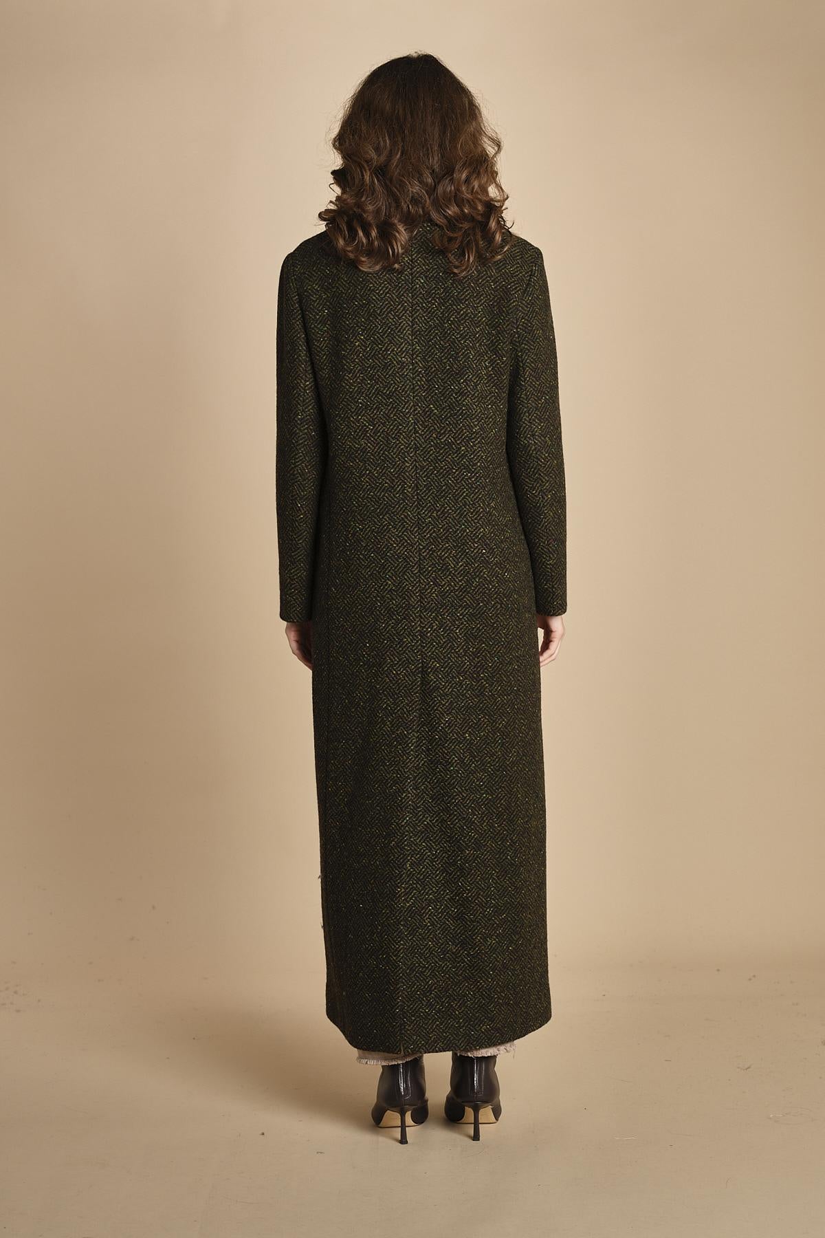 cappotto lungo spinato. BRISTOL VERDONE massimo alba