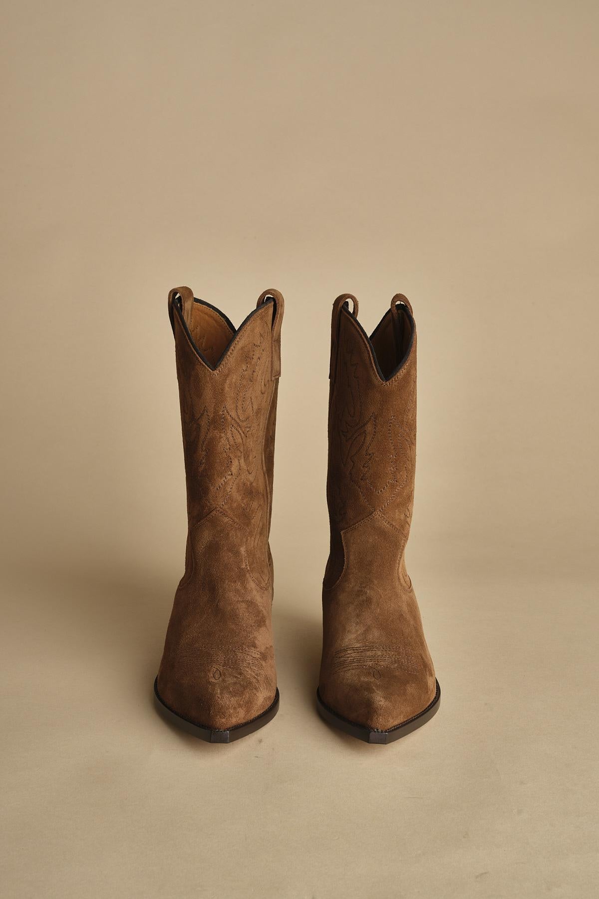 stivaletto medio texano. B10984-LIG-DC CUOIO buttero