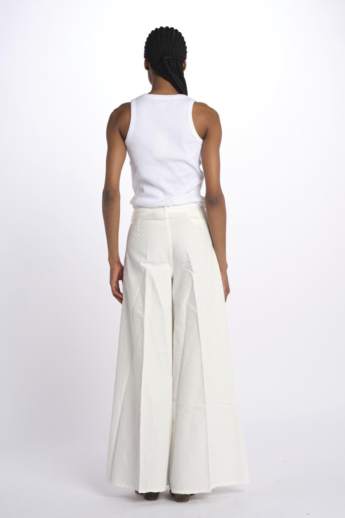 Pantalone GRACE taschina misto lino zampa GRACE TMLS06 043 ps don't forget me