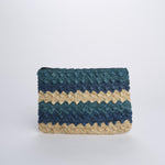 PERLA pochette a righe PERLA AZZURRO camalya