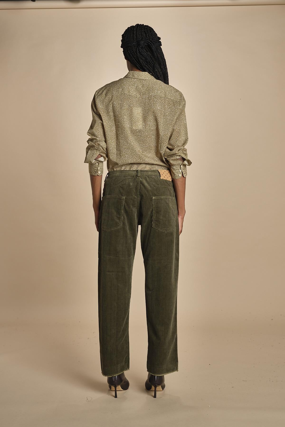 Pantalone ALOSA velluto galles P28D0ALOSA-T3251 Q669 massimo alba