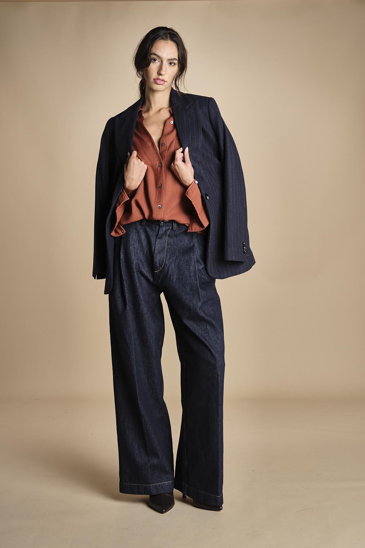 camicia uomo voille lana DANY RUSSETED true avenue