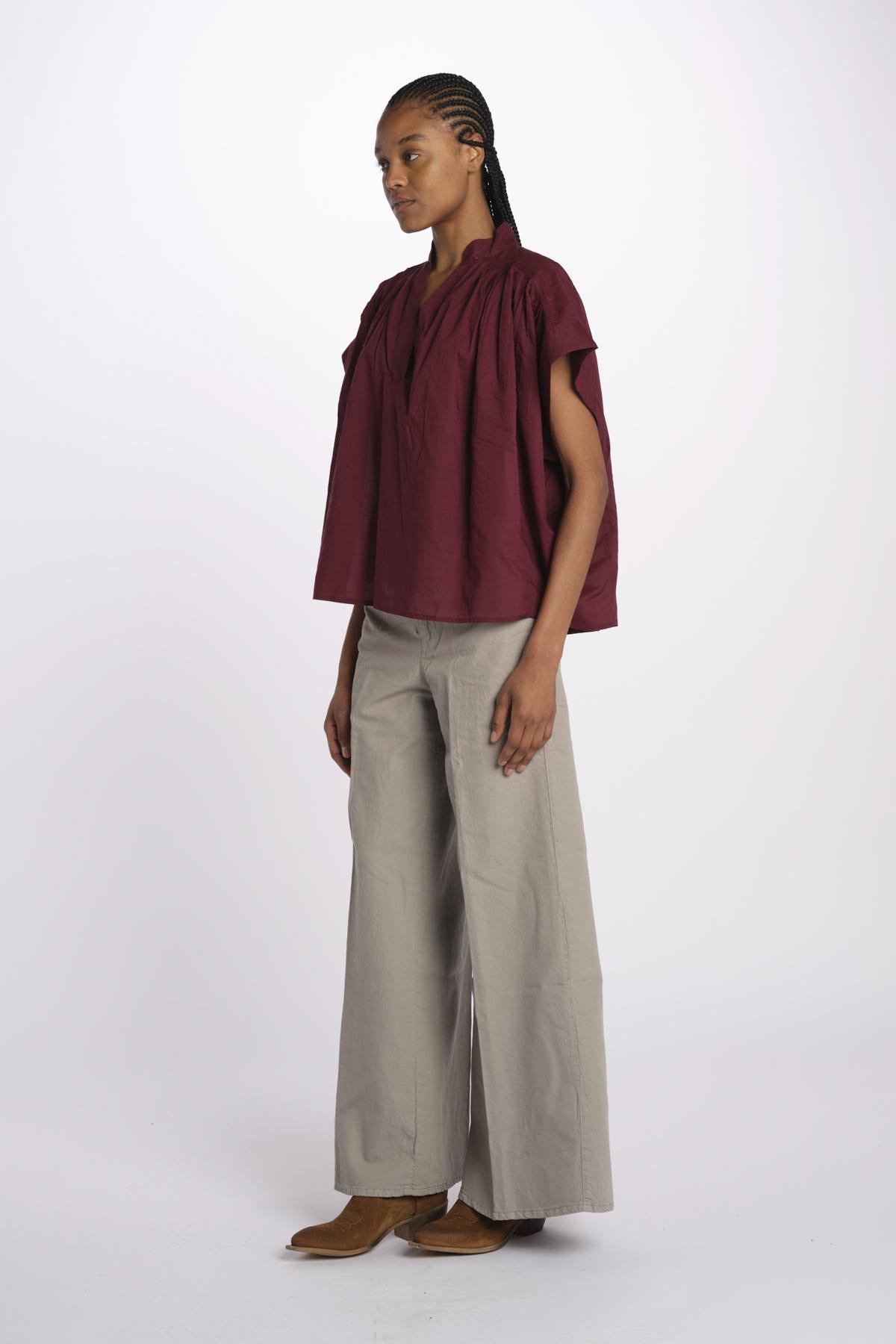 Camicia CORY m/c voille CORY BORDEAUX vanessa bruno