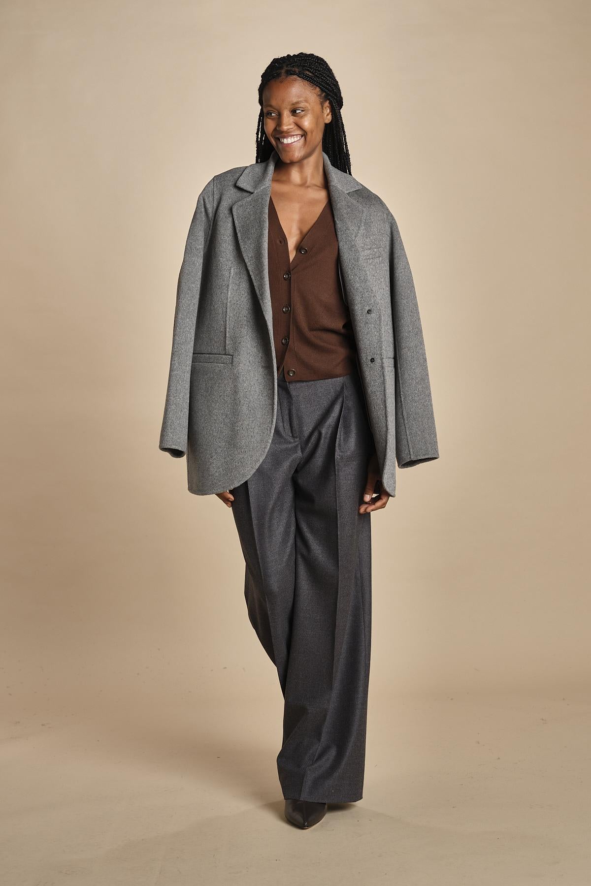 MIL LAU2 cardigan a costine fin.16 MIL LAU2 E22220 CIOCCOLATO milaura