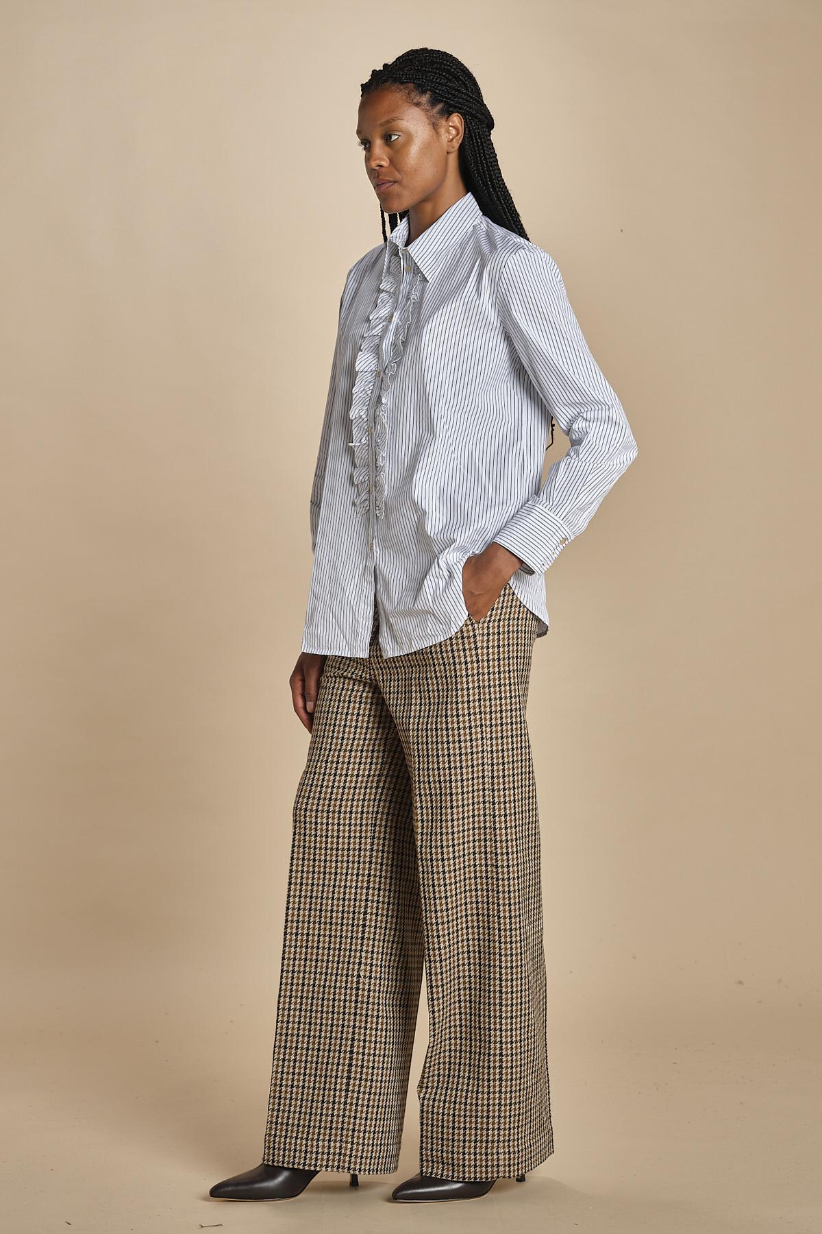 Camicia GEMMA rouches righe P28D0GEMMA-T4706 R658 massimo alba