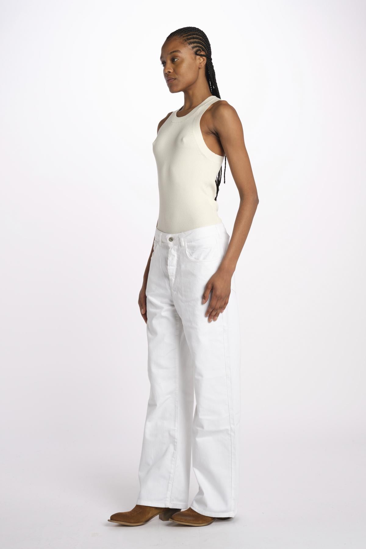 Denim ZELDA combo cropped ZELDA IVORY true avenue