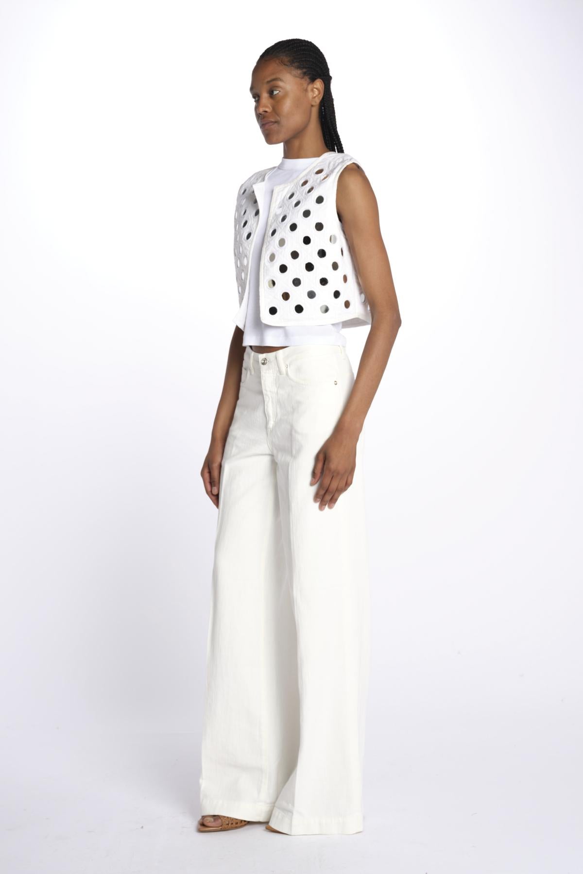 Gilet NEW GITA con specchietti NEW GITA WHITE laurence bras
