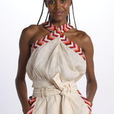 Top ricamo WILLOEMBROIDERY BEIGE chufy