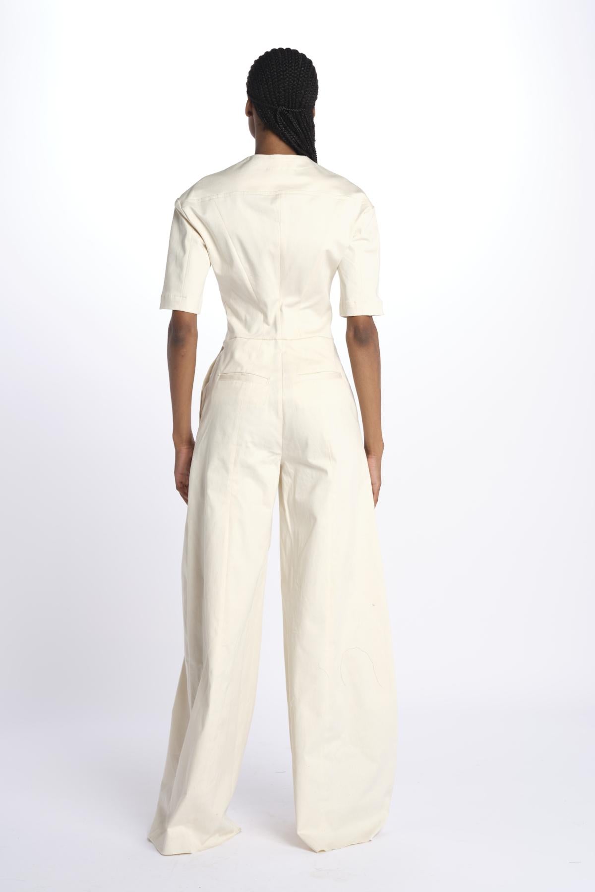 Tuta m/c BIANCA con zip BIANCA 3109 T0199 the latest