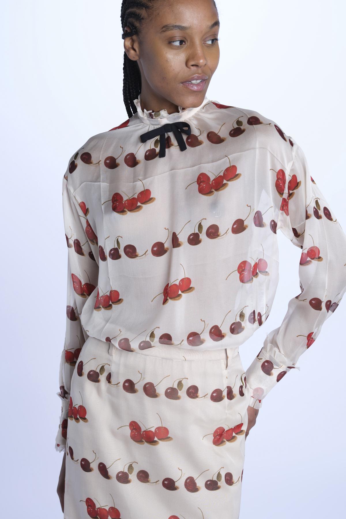 Gonna chiffon righe C022 5539 SAC1 n21