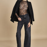 body in pizzo ELECTRIC BLACK undress code