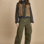 gilet reversibile in nylon e ecopelliccia JENSA CBA COMBO bellerose