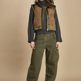 gilet reversibile in nylon e ecopelliccia JENSA CBA COMBO bellerose