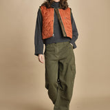 gilet reversibile in nylon e ecopelliccia JENSA CBA COMBO bellerose