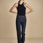 denim skinny cropped LINDY OPEN BLU true avenue