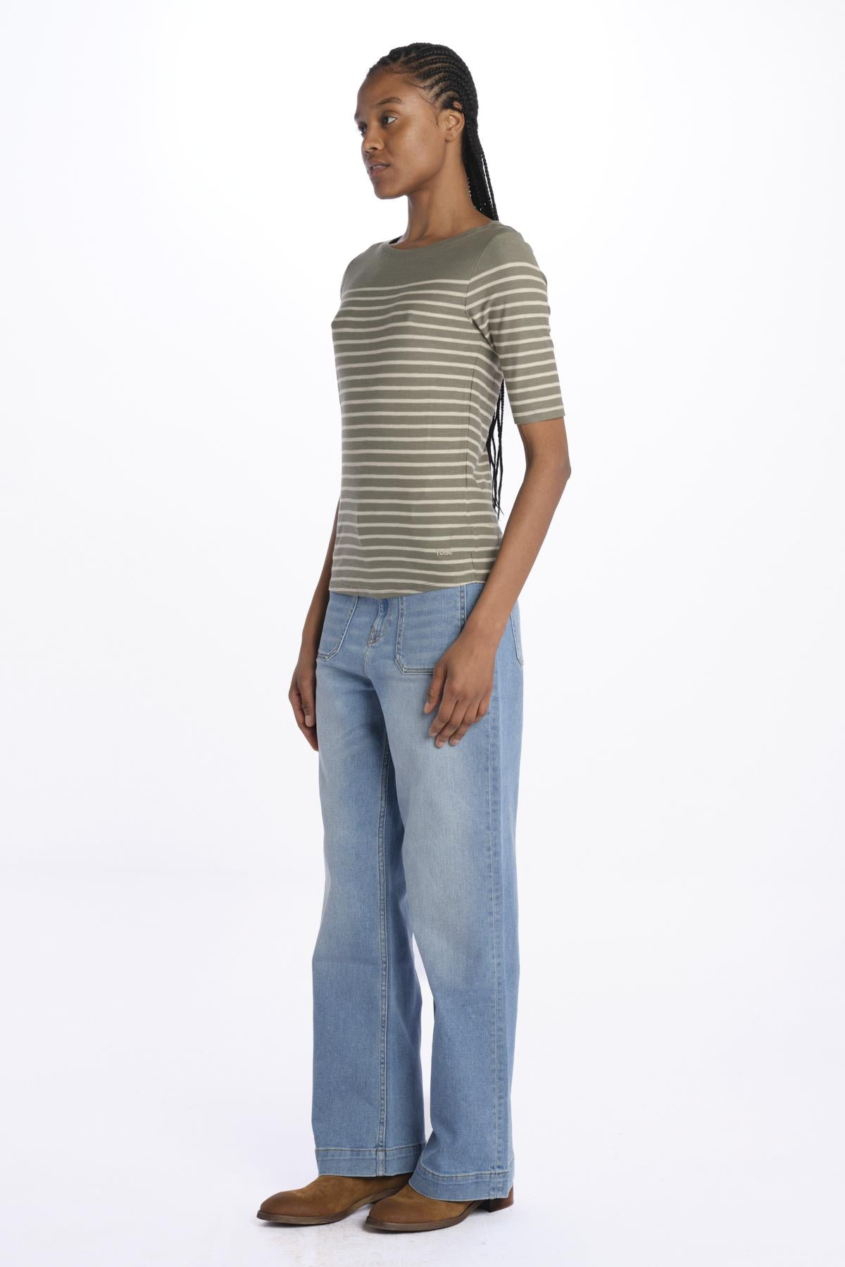 T-shirt MIAS manica 3/4 a righe MIAS51 T1546 STB bellerose