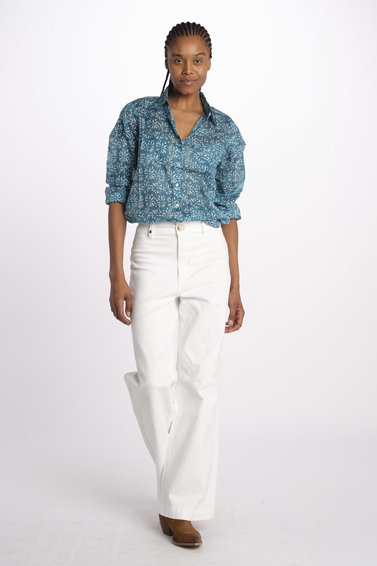 Camicia FLEUR SX7522 502S terre rouge