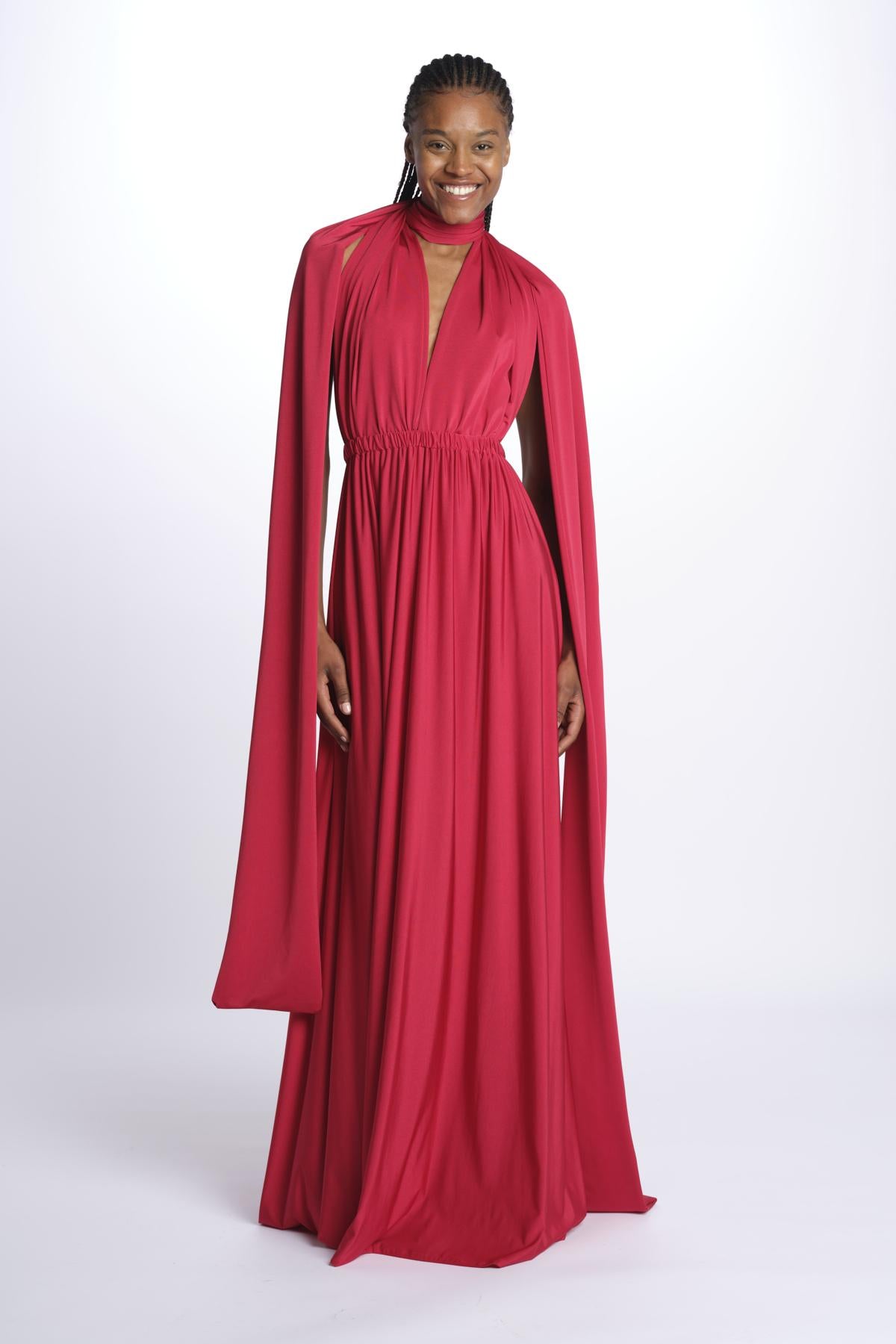 ALLUIM DRESS abito lungo ALLIUM RED nash
