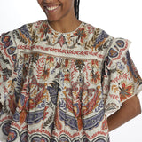 Camicia BOHO GLAM stampa fiore 344858 OFFWHITE farm rio