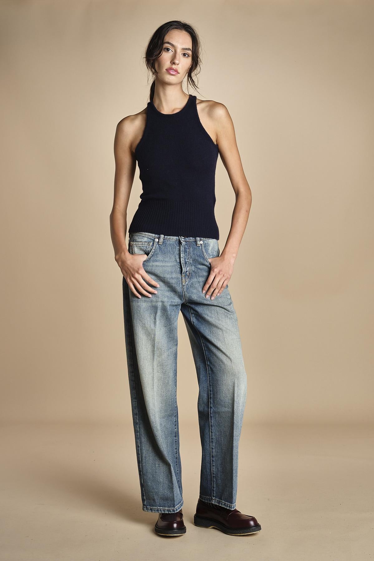 denim cropped ZELDA OPENBLUE true avenue