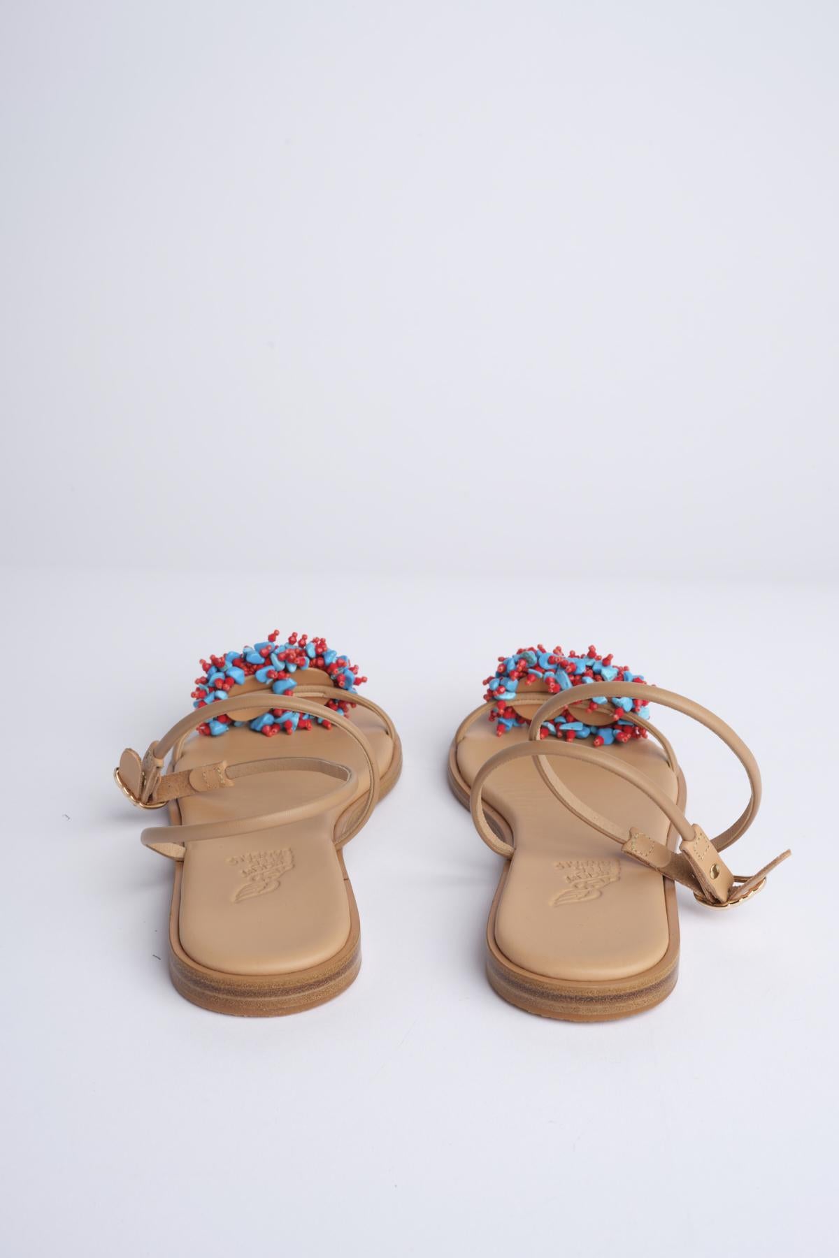Sandalo EMMA con perline EMMA NATURAL ancient greek