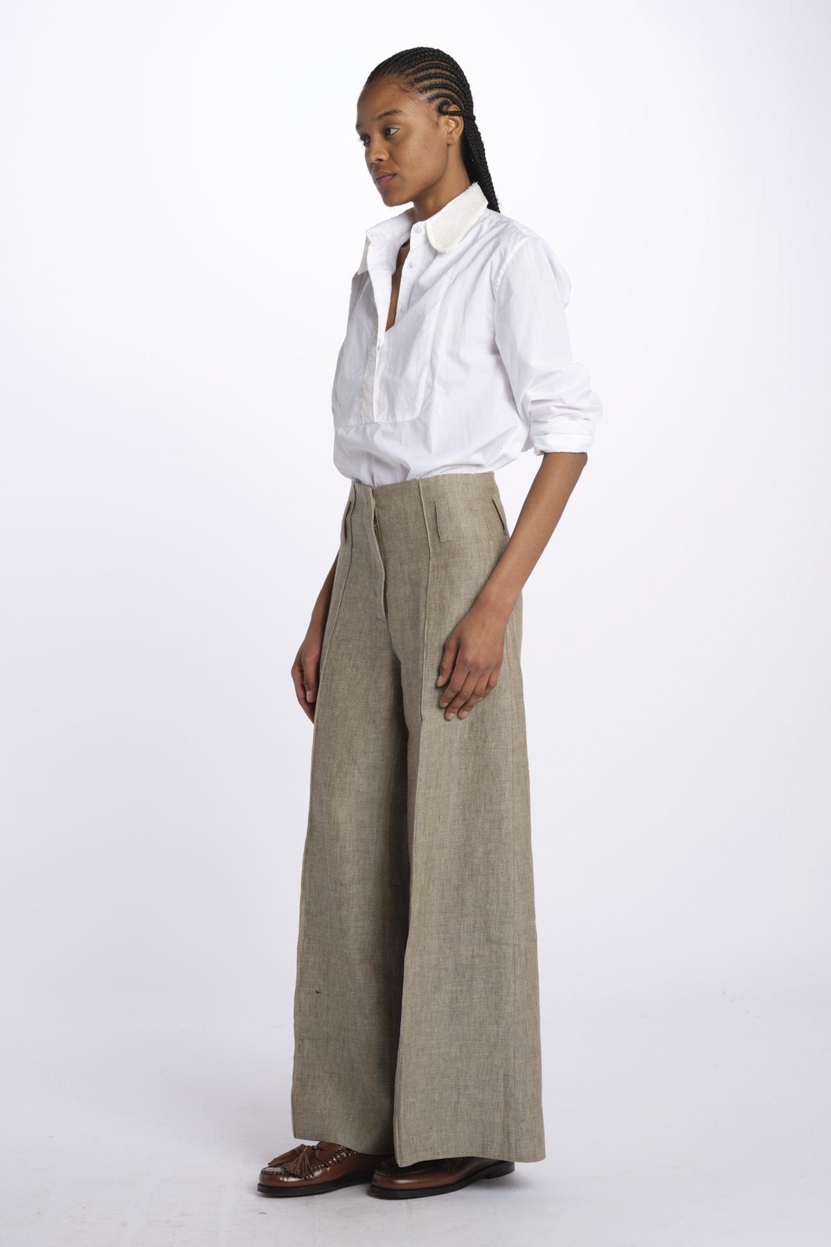Pantalone ORIANA cropped nervature ORIANA540503 26 quelledue