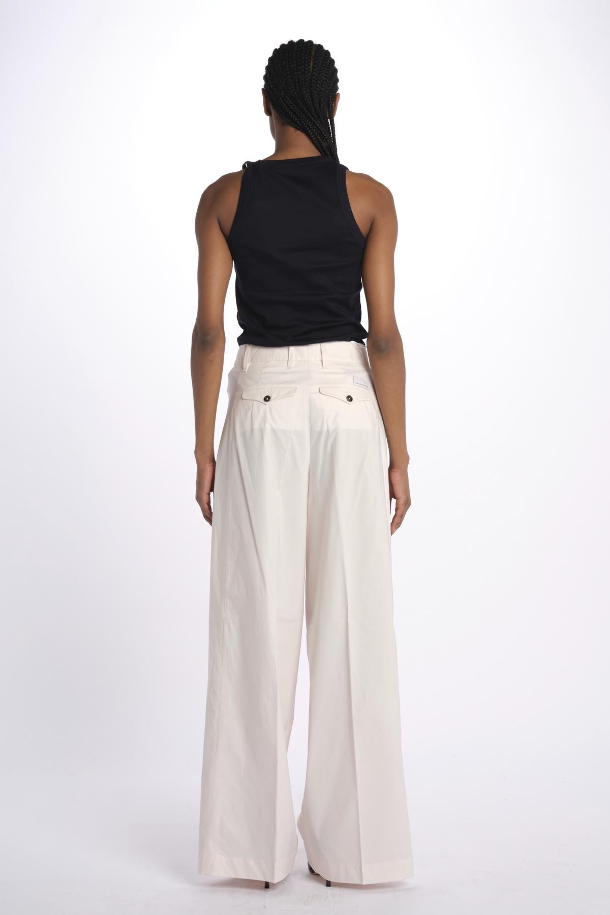 Pant PETRA 2 pinces popeline PETRA PE66 ROSA nine in the morning