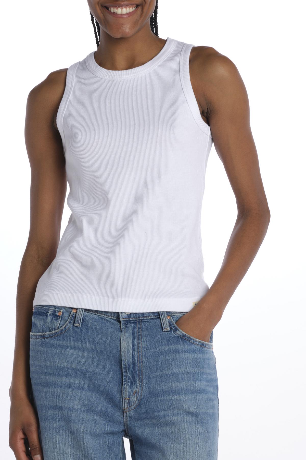 Canottiera costine WRIBTANK01 WHITE merz b