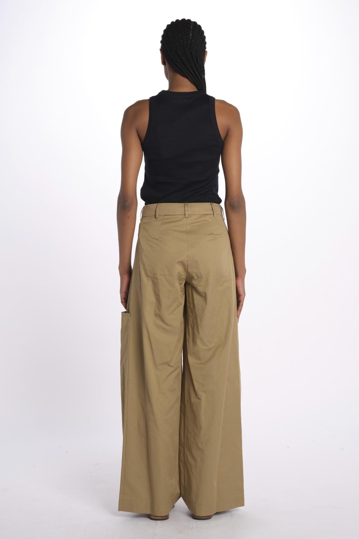 Pantalone con tasconi RYAN PANT KHAKI jejia