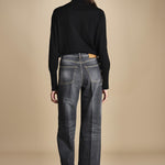 denim lungo diritto CLARA OPENBLACK true avenue