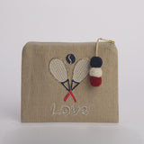 TENNIS pochette piccola P0753 BE benaras soleil