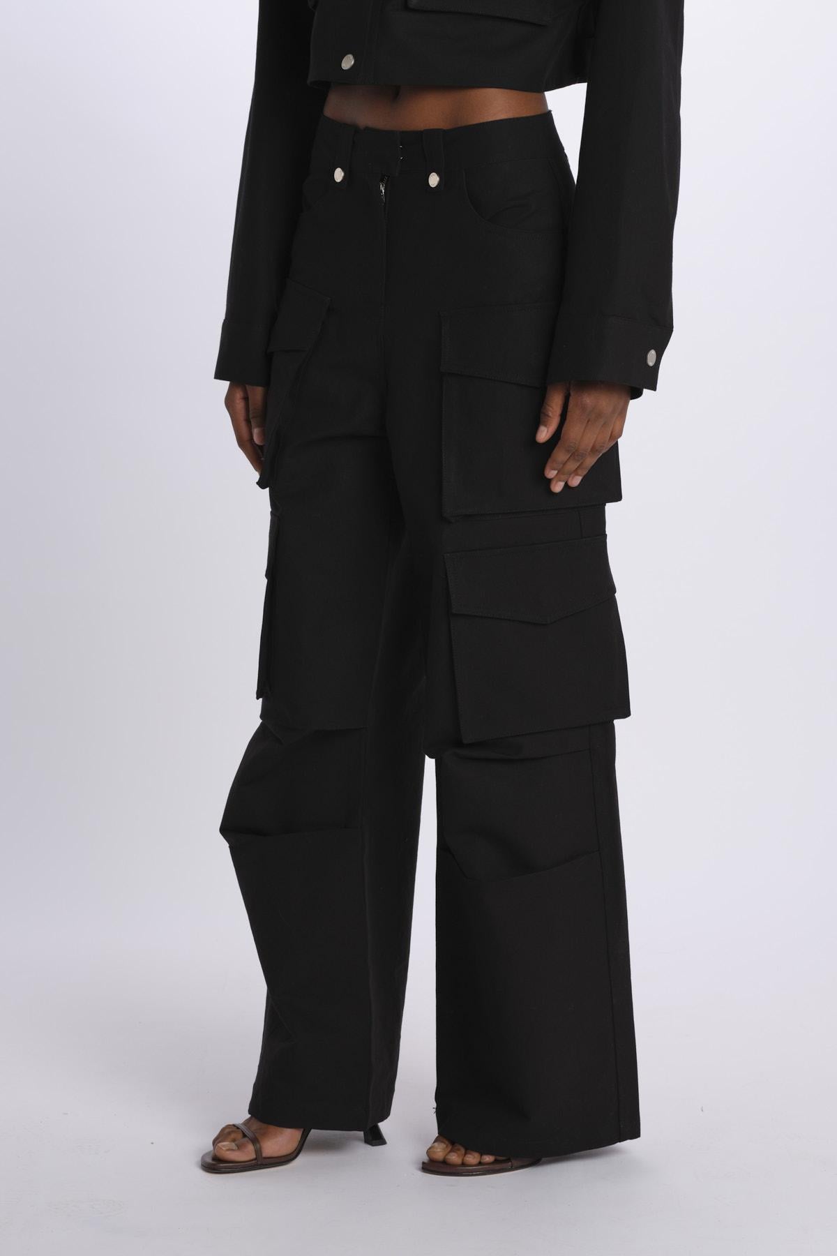 Pantaloni con tasconi LV24S-PT11 BLACK lvir