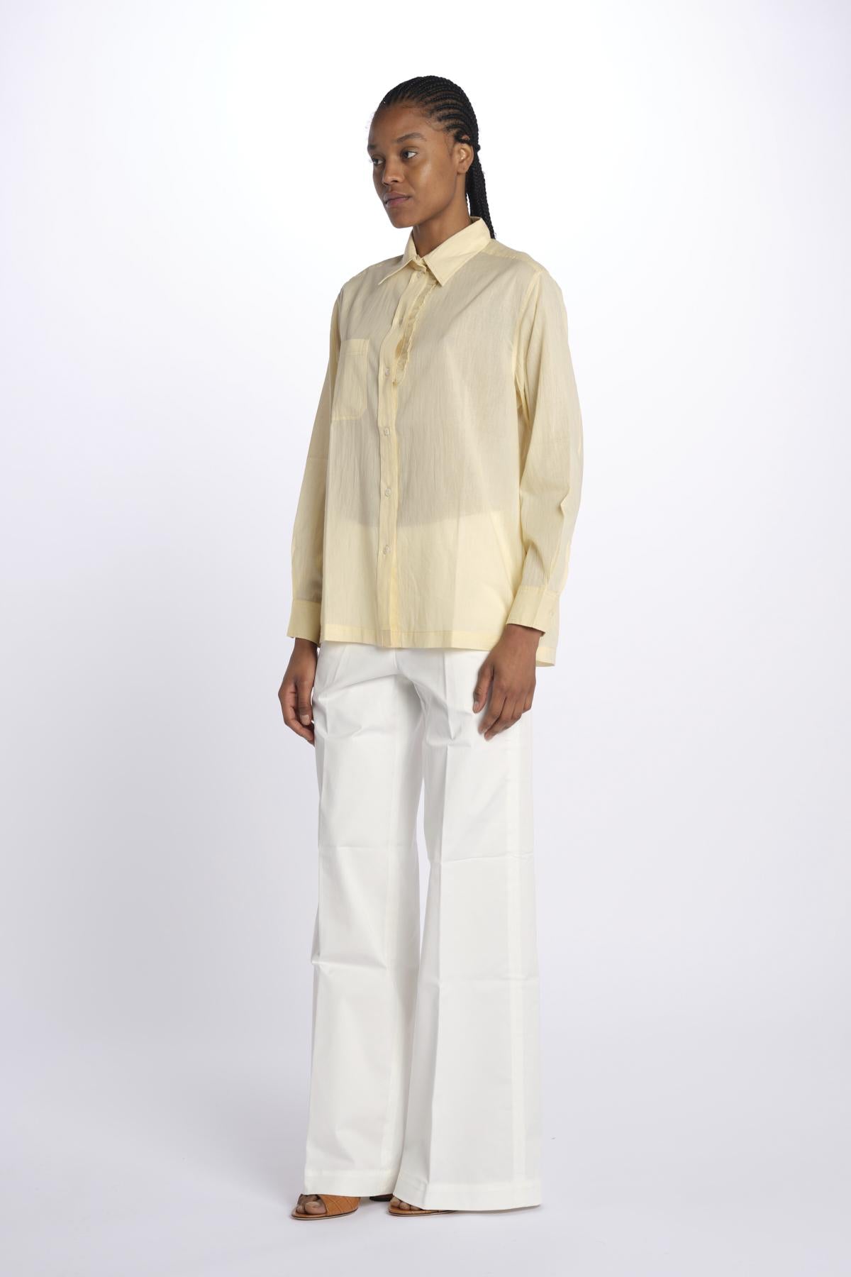 Camicia ANGELO con rouches ANGELO1TEE CREAM antik batik