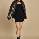 miniabito in maglia con scollo sulla spalla 32304-350 NERO 29 federica tosi