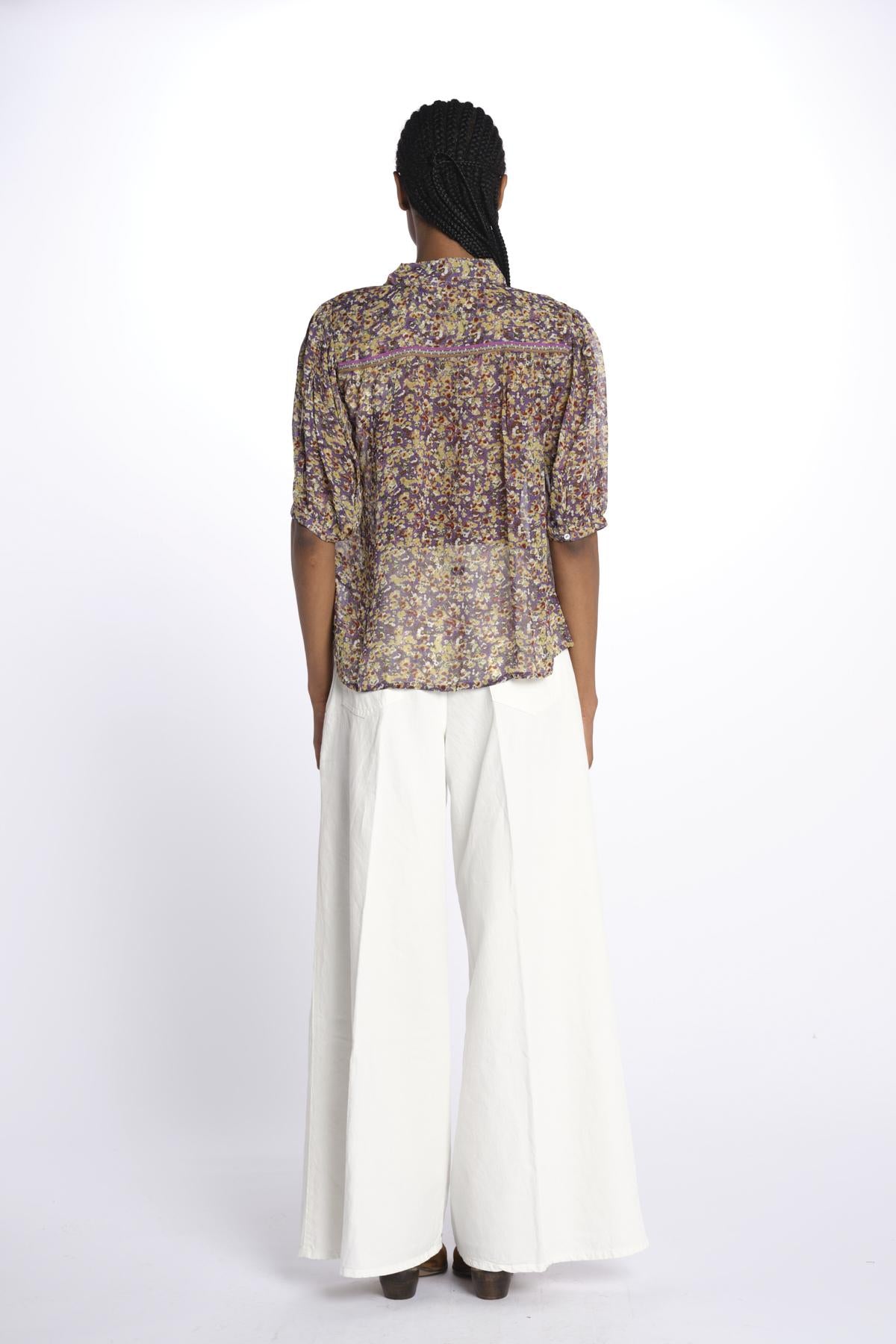 Camicia LARK fiorellini LARK VIOLET ba&sh