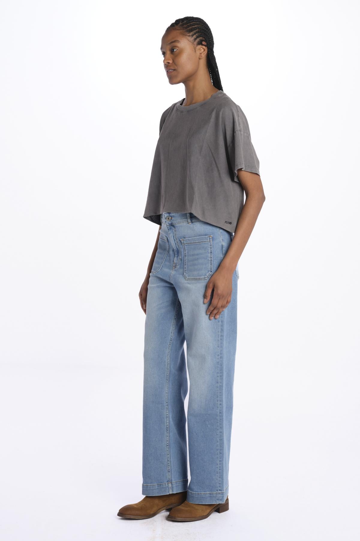 T-shirt FARPY scatoletta cintura dietro FARPY T1758 916 bellerose