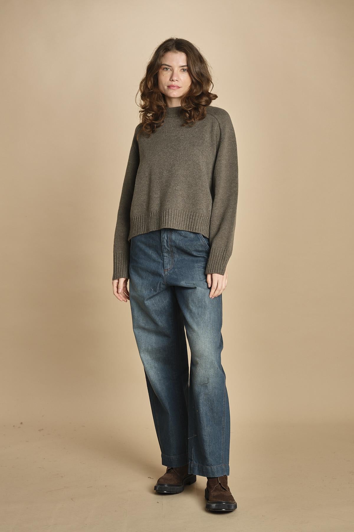 girocollo over. PUL0079 GRI2125W soeur