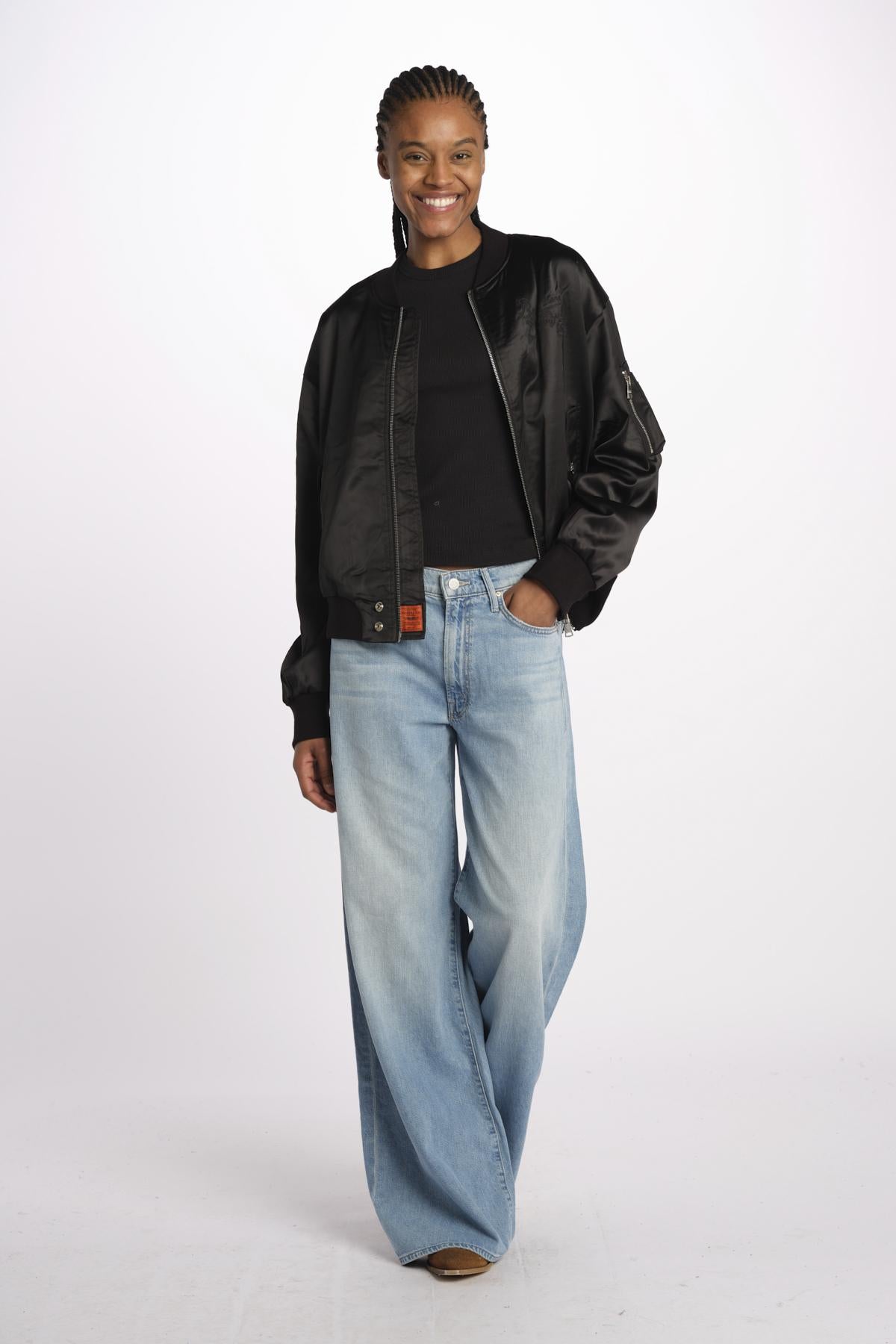 Bomber raso donna DAILY BLACK bombers original