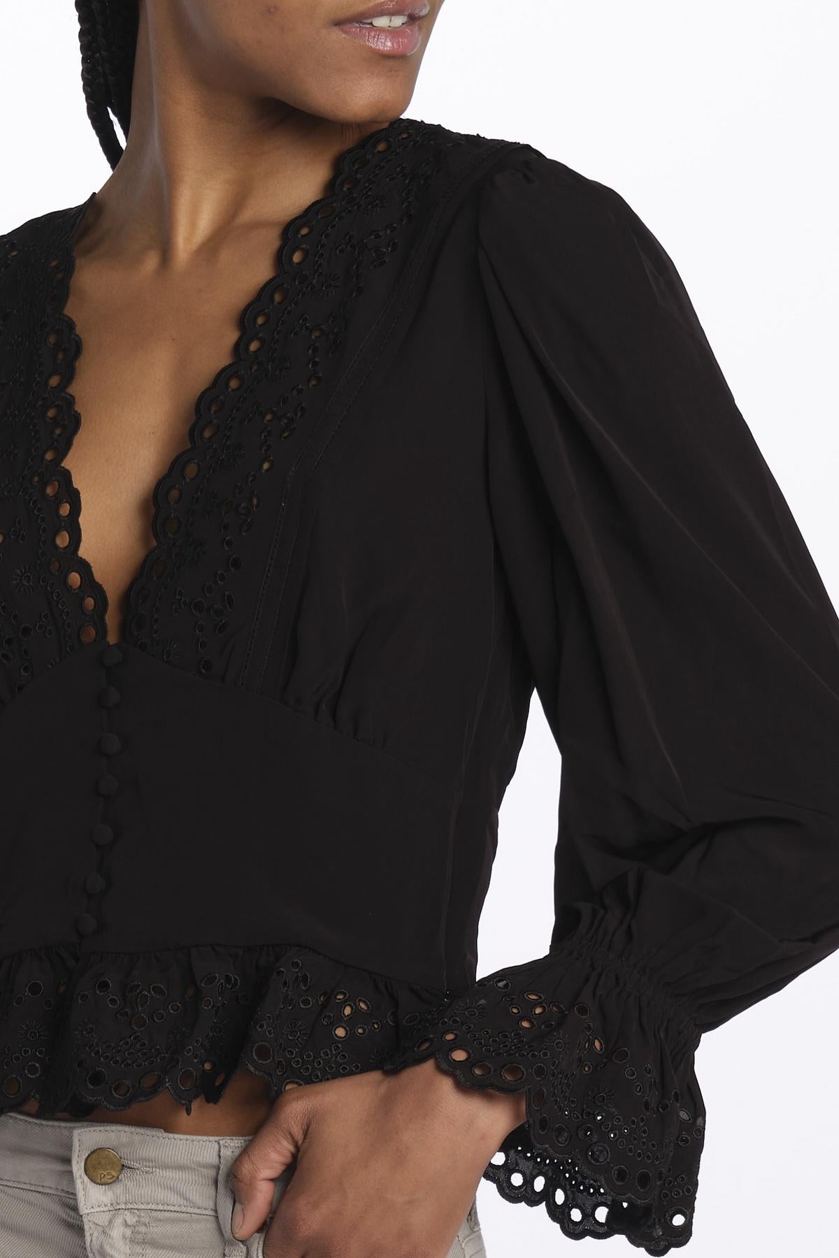Camicia m/l scollo e bottoni DELICE NOIR999 vanessa bruno