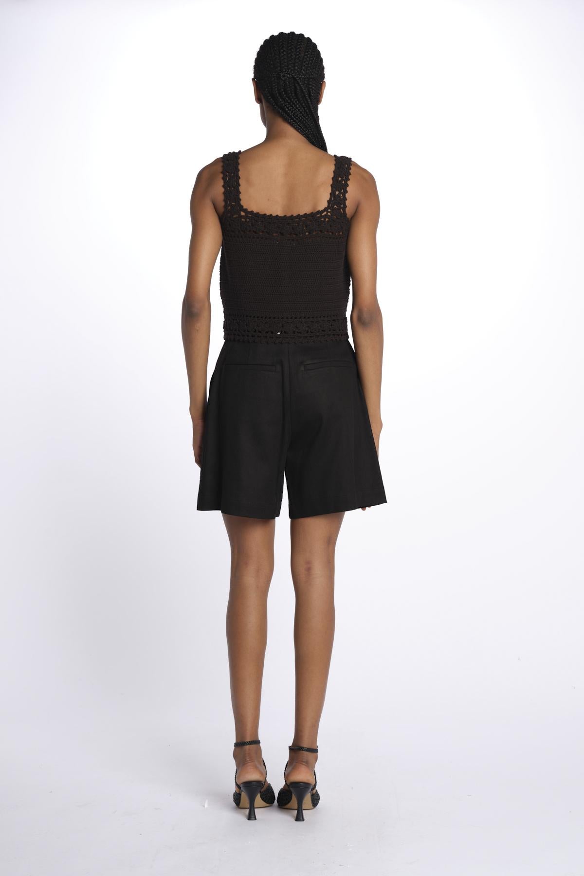 Top crochet 142103 BLACK lvir