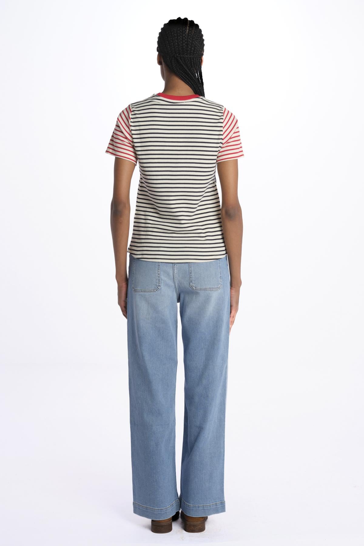 PAUL righe bicolore 14Y037CO185 NAVY ines de la fressange