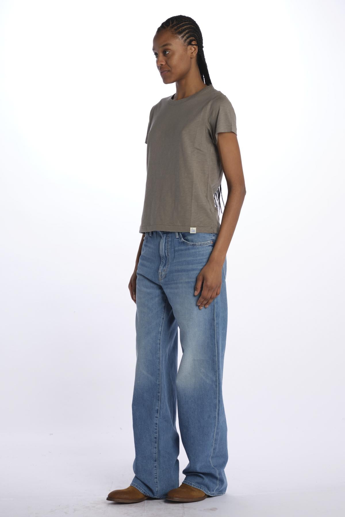 T-shirt girocollo m/c basic WSCT20 VINTAGE ARMY merz b