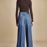 denim over con orlo THE HEADLINER SNEAK 10068 313 mother