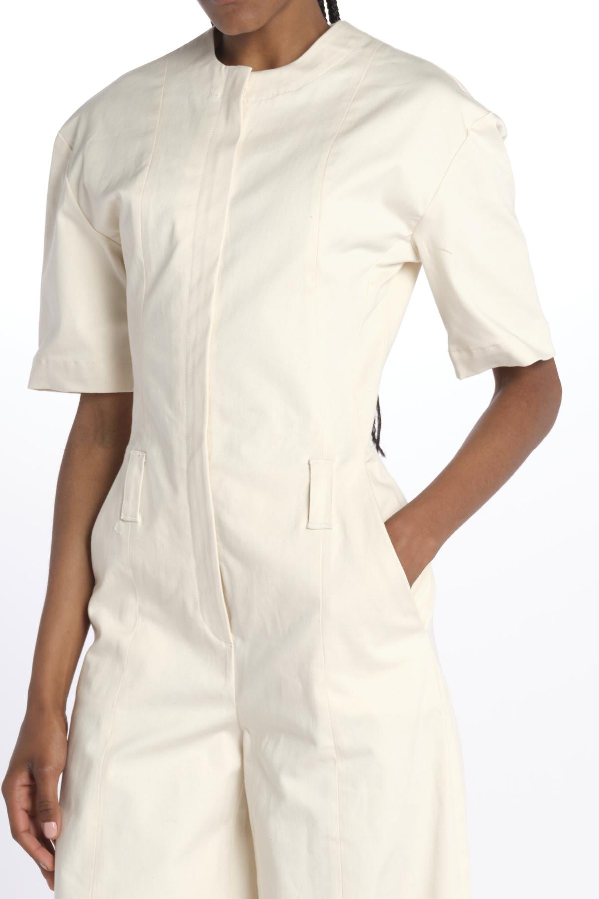 Tuta m/c BIANCA con zip BIANCA 3109 T0199 the latest