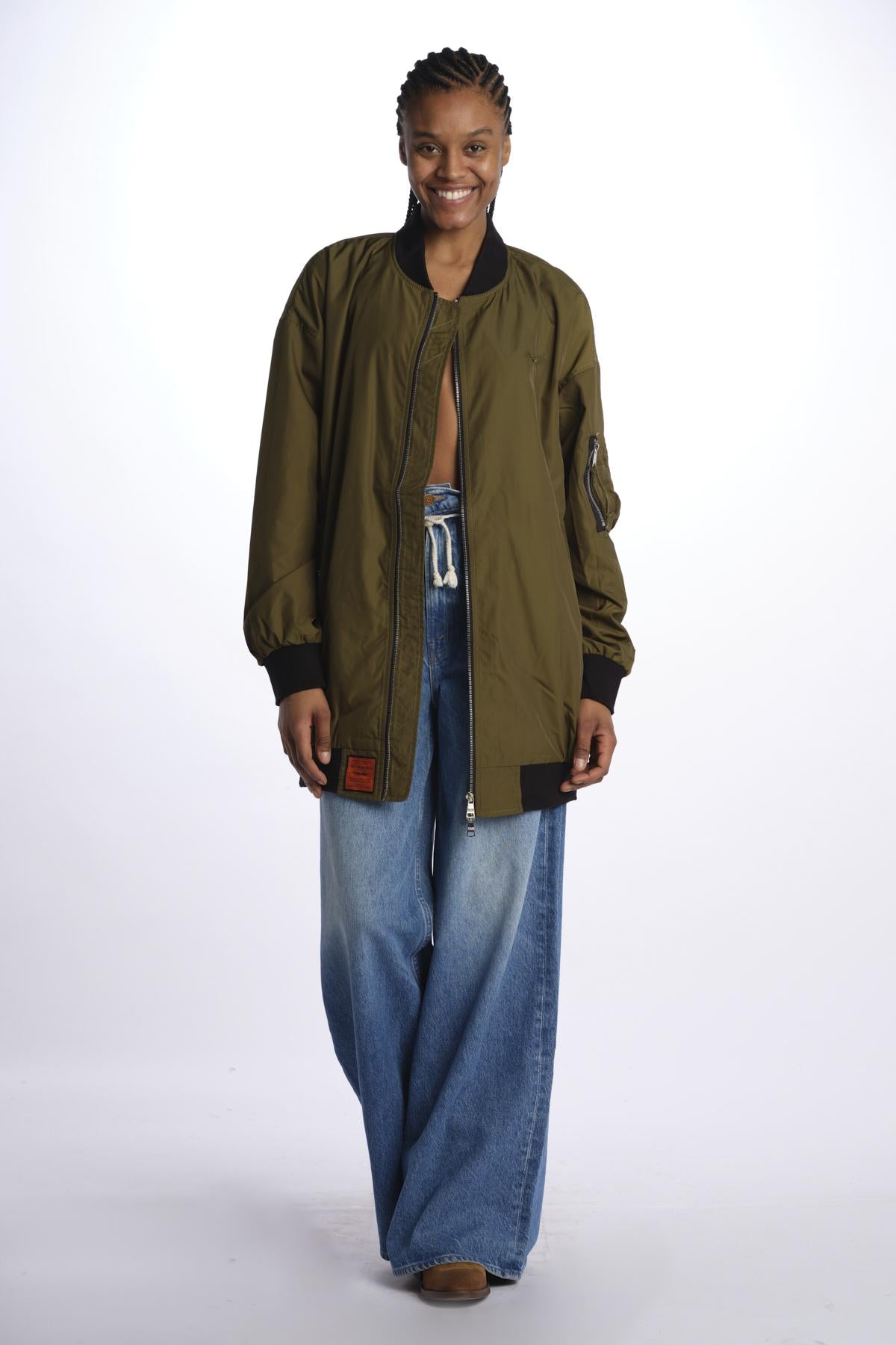 Bomber lungo unnsex MA204 KHAKI bombers original