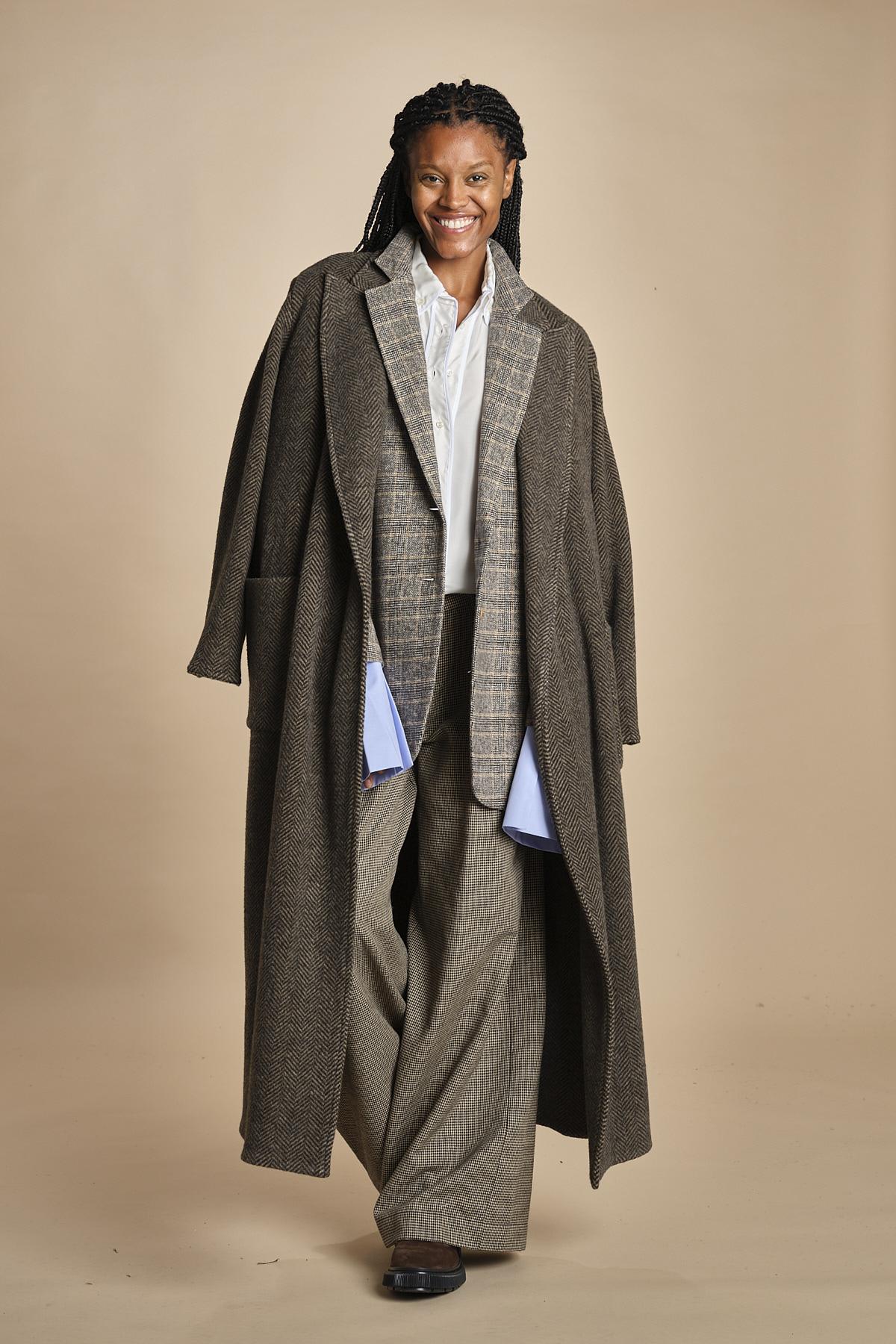 BIRKIN blazer e bottoni in galles MJD514_A26245 COTTON CHECK jejia