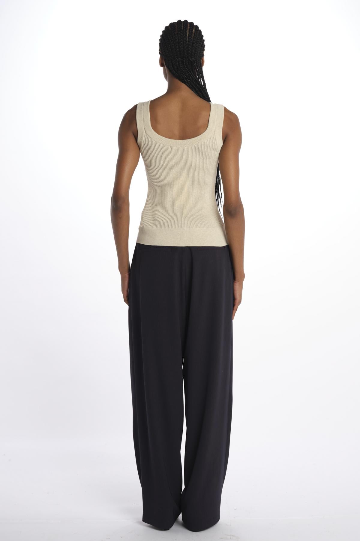 Top maglia costine LS2511KN013 BEIGE le 17 septembre
