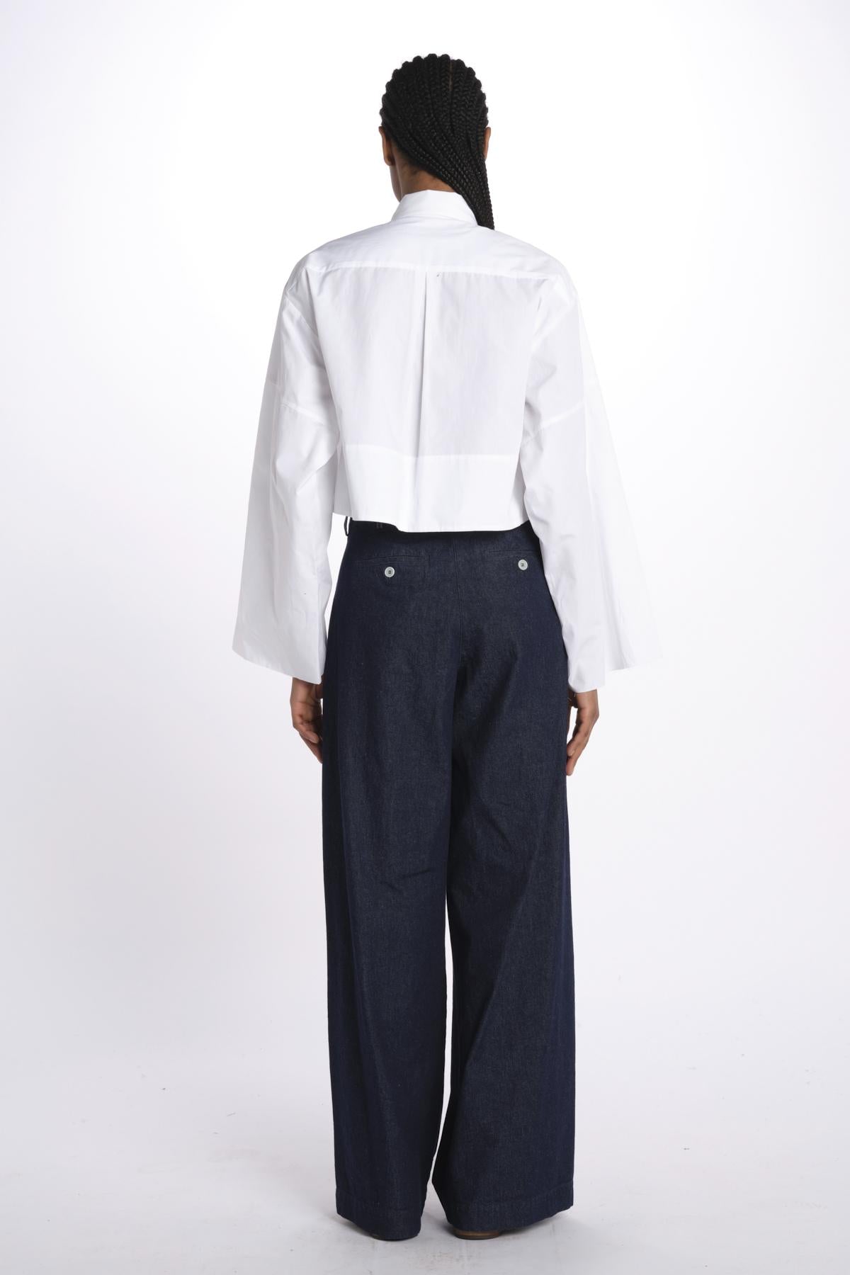 Camicia cropped IV SHIRT WHITE jejia