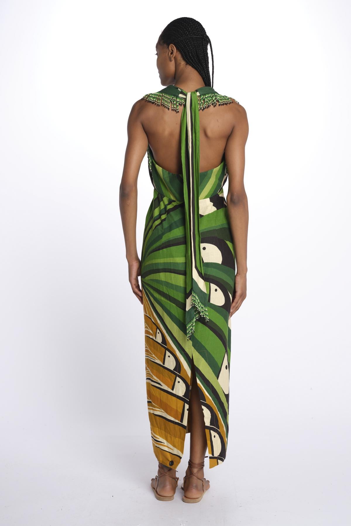 TUCAN tree green dress 331968 GREEN farm rio