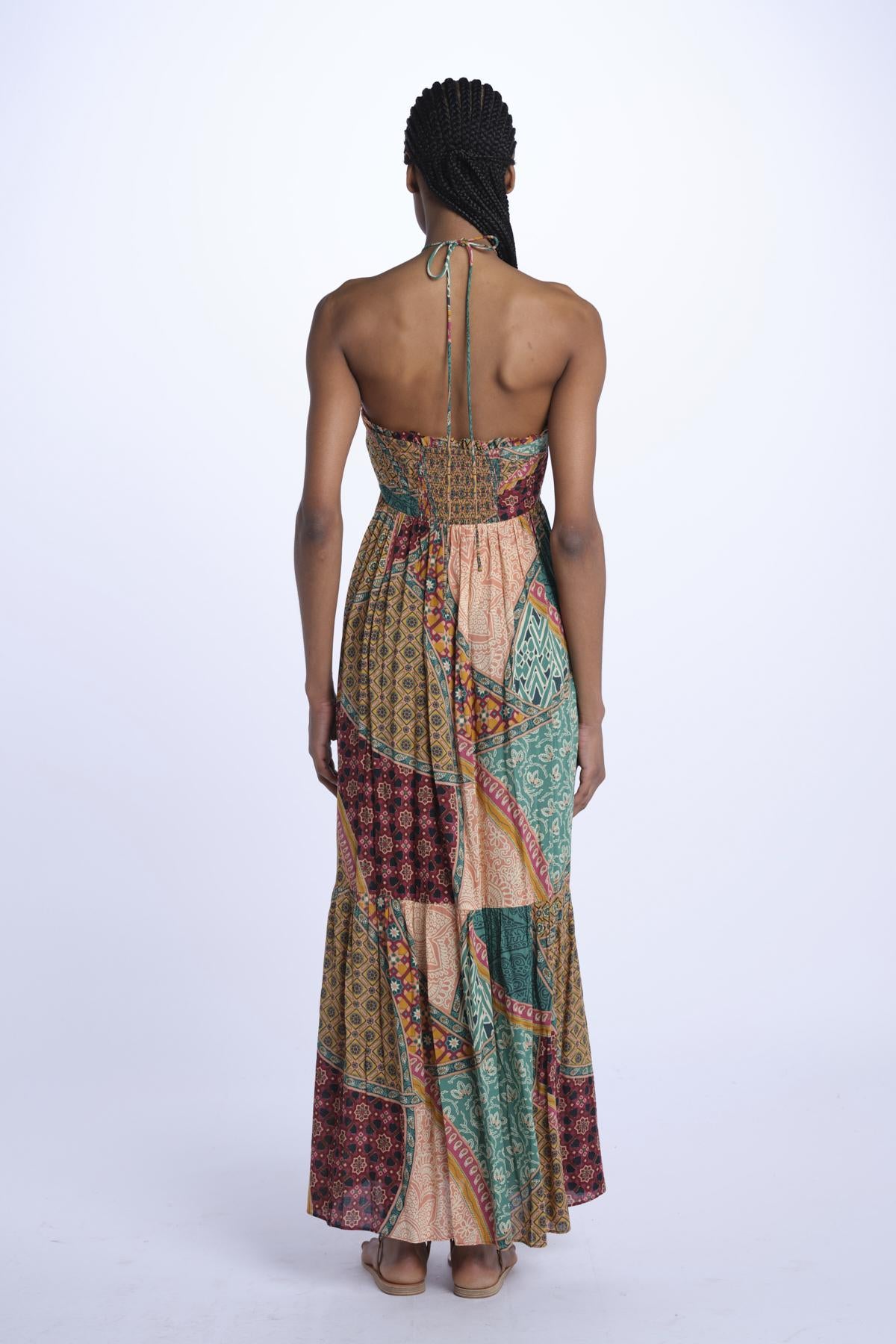 Abito FRAN lungo patch FRAN MULTICOLOR ba&sh
